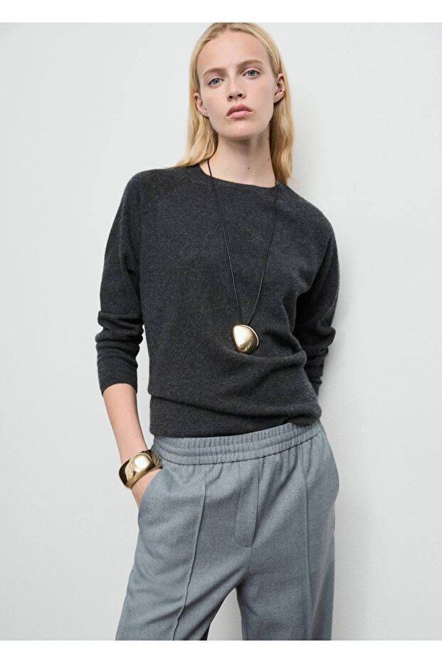 Elastik belli wideleg pantolon - 7