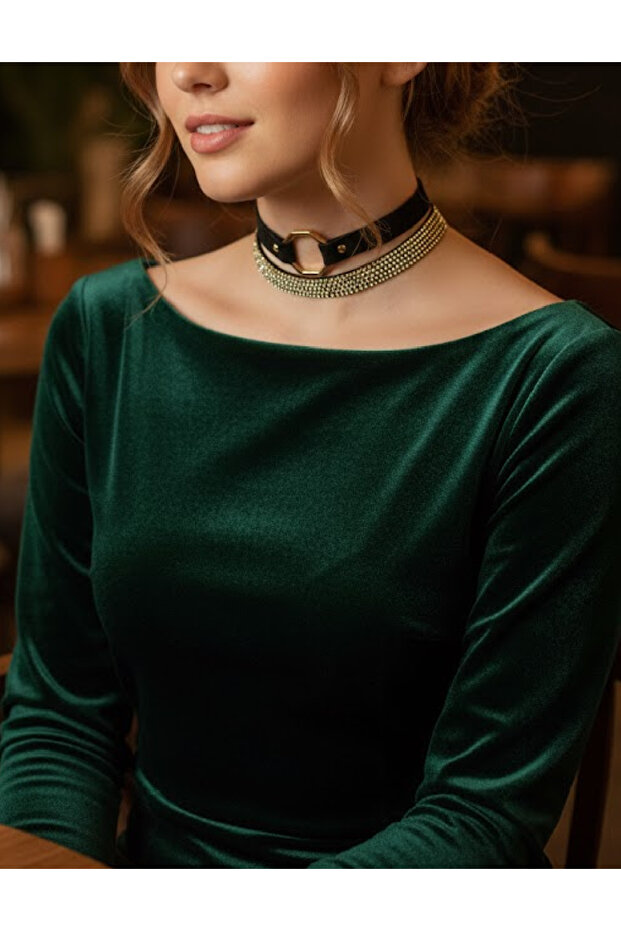 Choker set, Black - 1