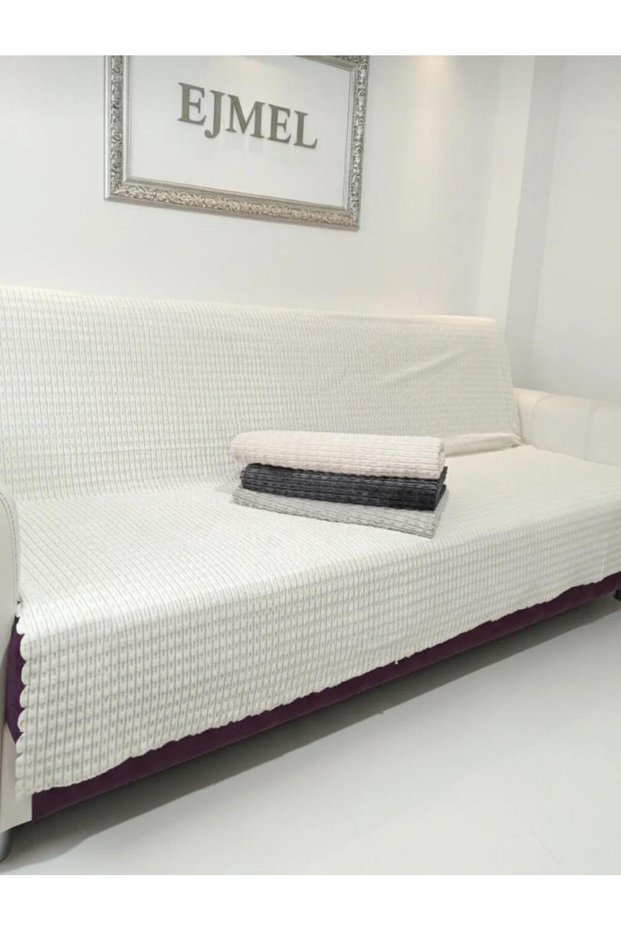 Sofa Cover 175X215 Cm-Sofa Bed Cover, Non-Slip, Washable, Luxury Fabric Plush Cover