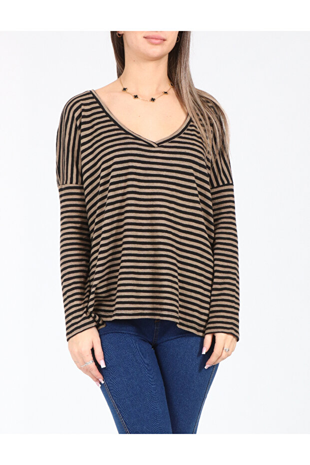 Bluza, Maro/Negru - 1