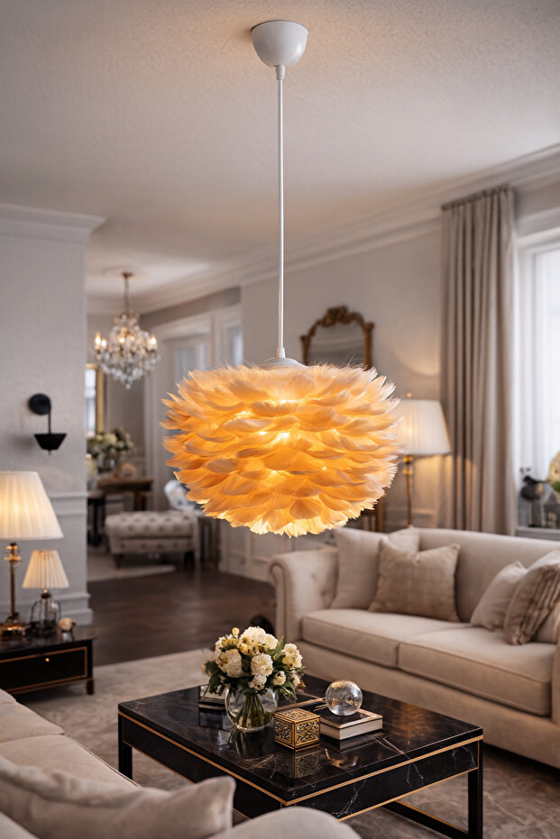 Tüylü Sarkıt Avize - 1