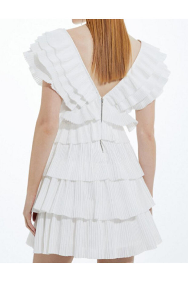 Rochie scurta, Alb - 2