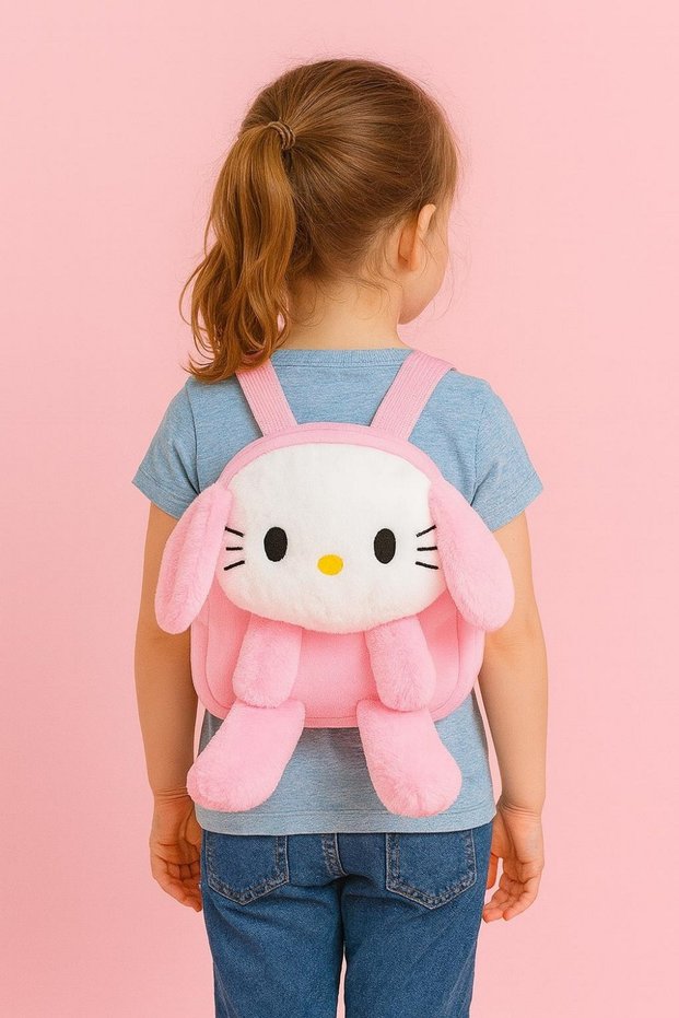 Cute Cartoon Kuromi Plush Bag for Girls Small Change Tote Purse Shoulder Bags Kawaii