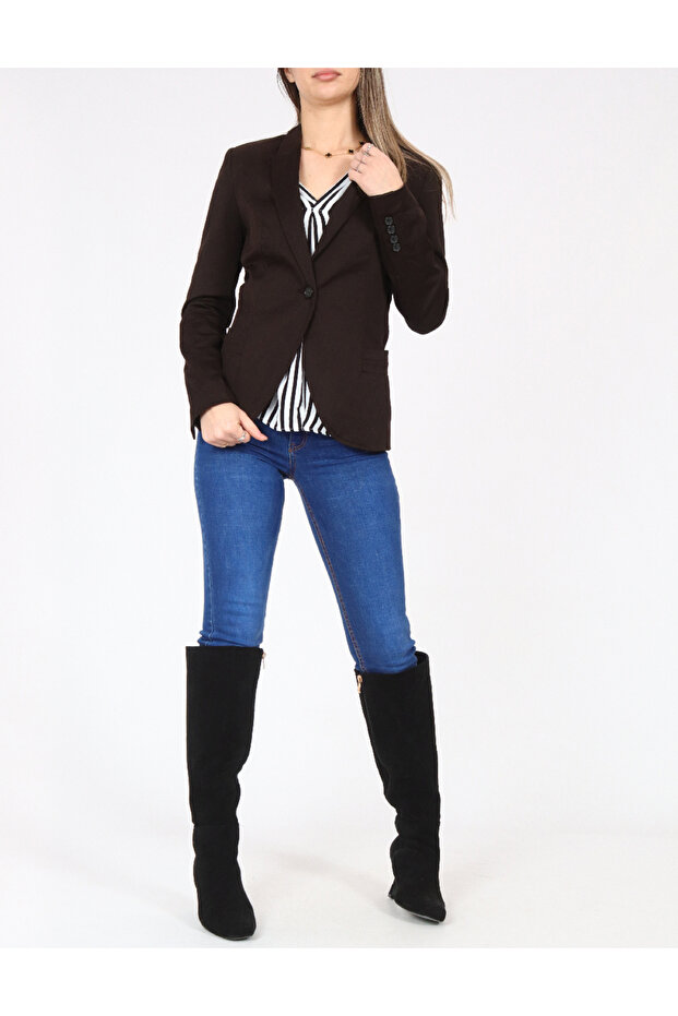 Jacket, Dark brown - 1