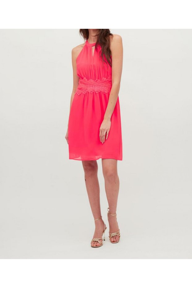 Rochie scurta, Roz Neon