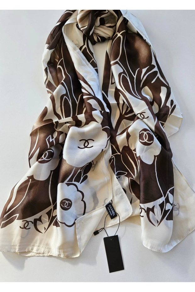 İthal vual lüks ipek şal - 1