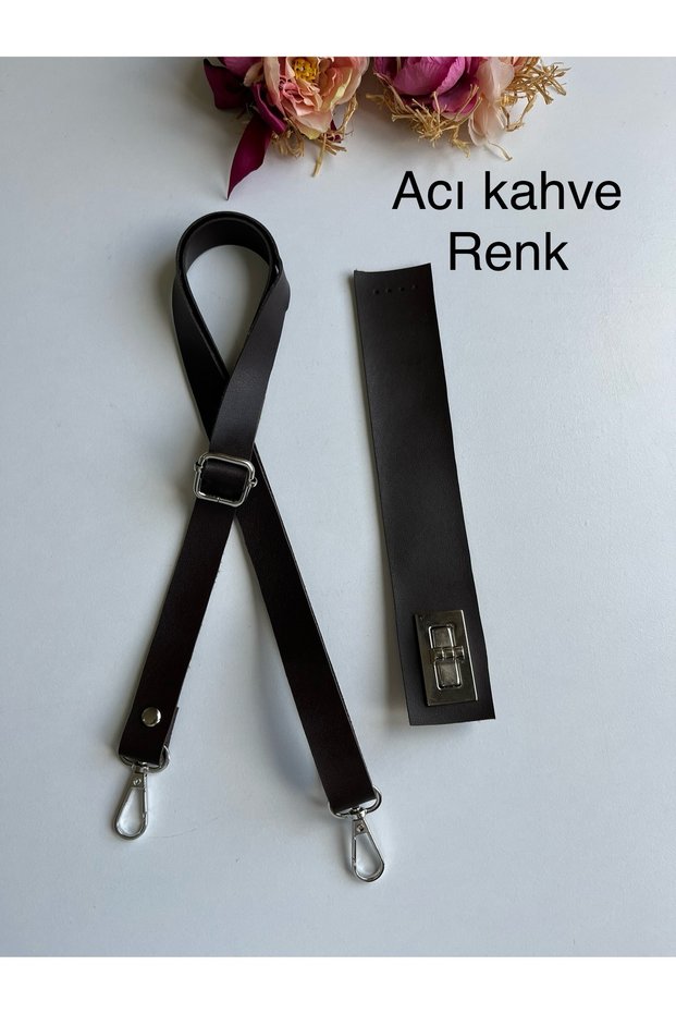 Adjustable Strap and Cover Kit Made of Faux Leather for Knitted Bags