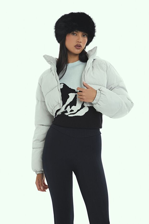 Crop Şişme Mont - 1