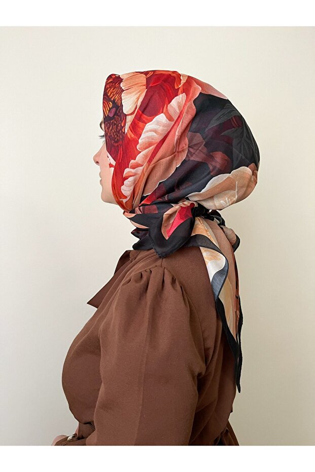 وشاح ناعم منقوش بالزهور - 2