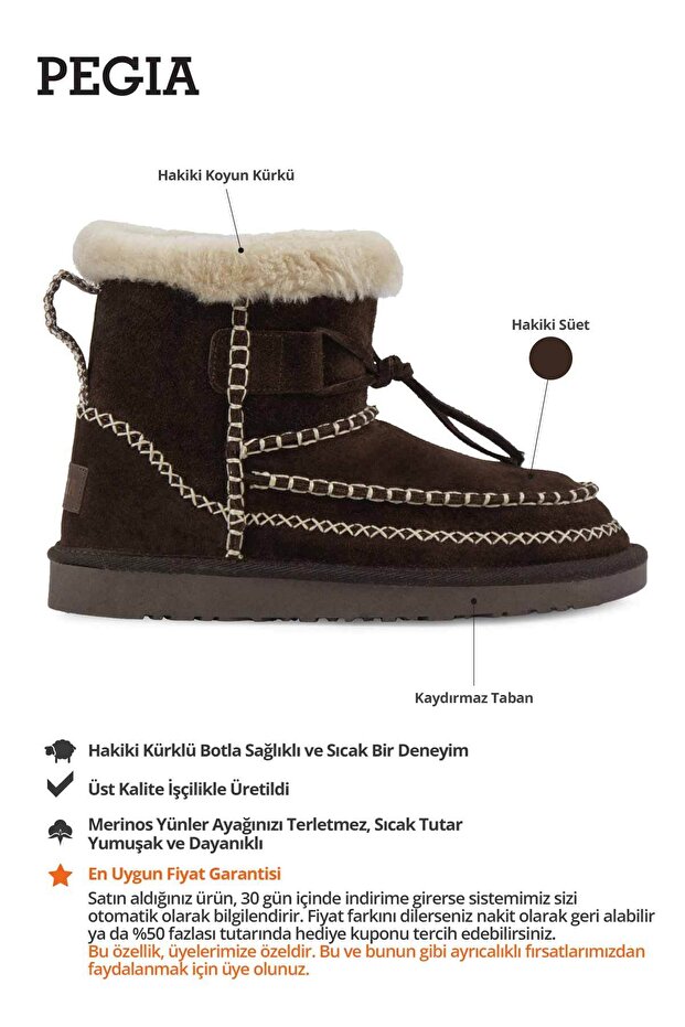 Kadın Hakiki Kürk Bot 191158 - 2