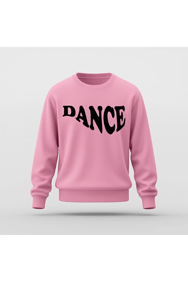 سويت شيرت أساسي بتصميم رقص مطبوع - 1