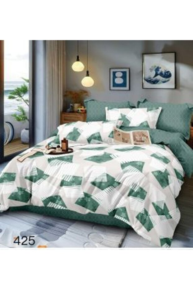 Chinchilla Bedding Set with Patterns and Fitted Sheet - 8