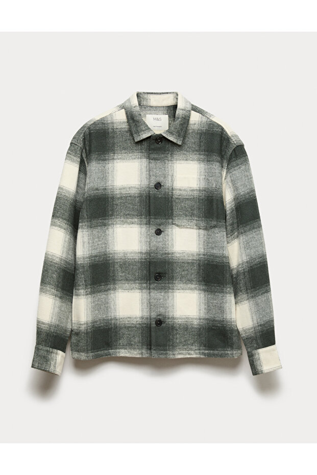 Kareli Gömlek Ceket - 1