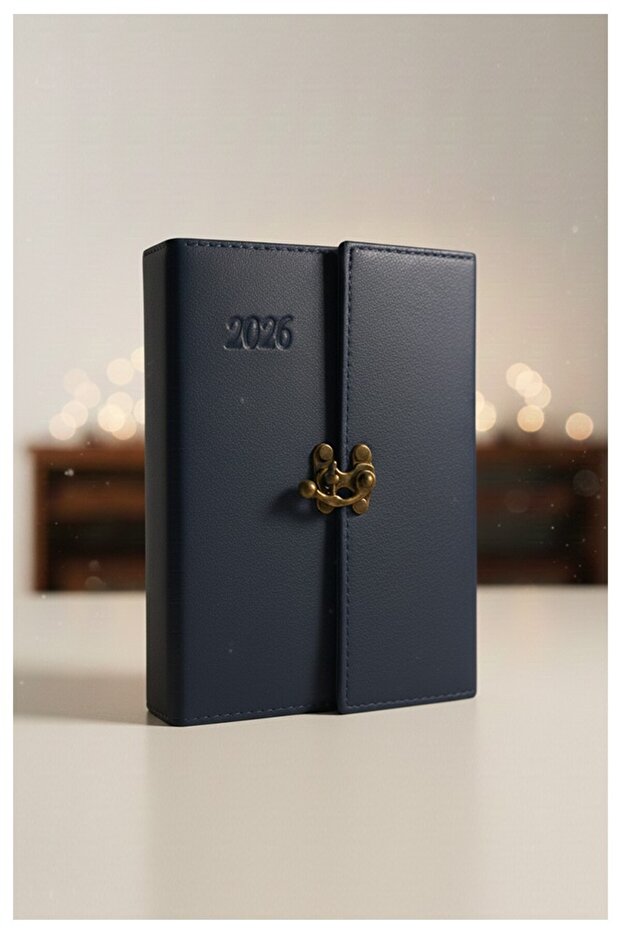 A5 2026 Locked Diary 168 Sheets Faux Leather Cover Daily Diary Planner Agenda with Bookmark 15X21Cm