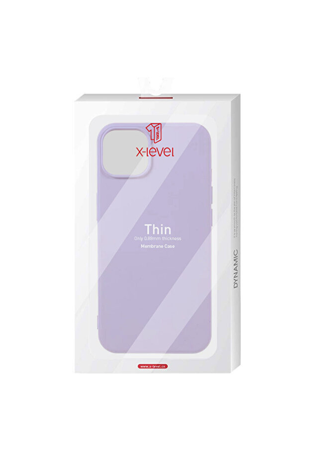 X-Level Thin Case for iPhone 13 Pro Max - MicroFiber, Lilac - 1