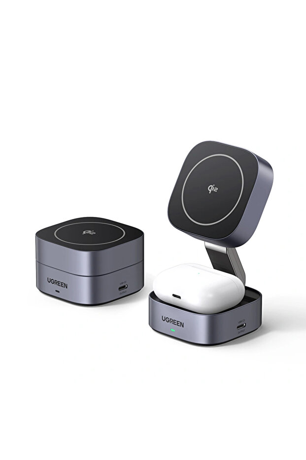 15W 2-in-1 Qi2 Magnetic Wireless Charger - W702