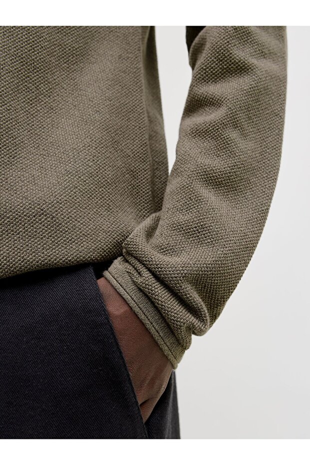 Strickpullover Einfarbig Strickpullover - 5