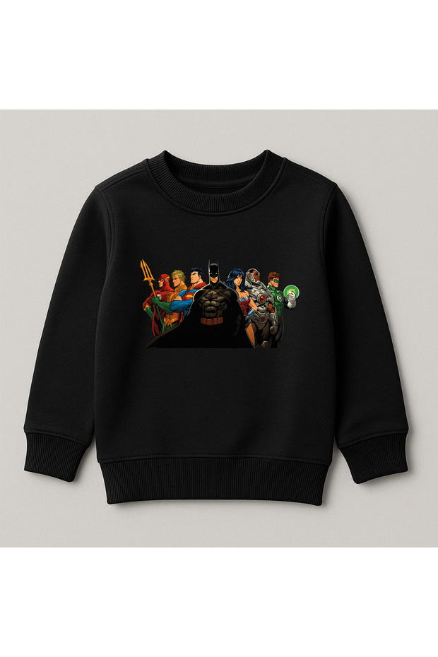 Batman Printed Crew Neck 100% Cotton Kids Sweatshirt