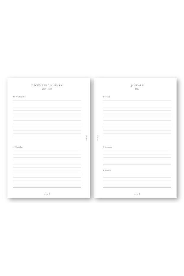 A5 Weekly Planner, Luna - 7