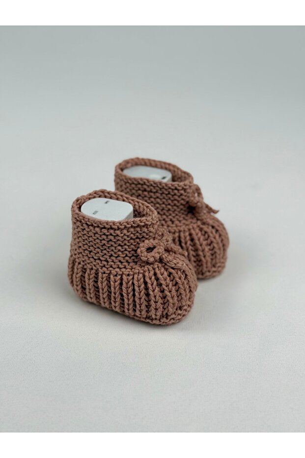 örme bebek patiği - 2