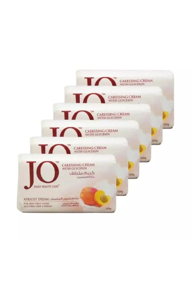 Daily Beauty Care Apricot Dream Bathing Soap, Caressing Cream With Glycerin- 6X125gms