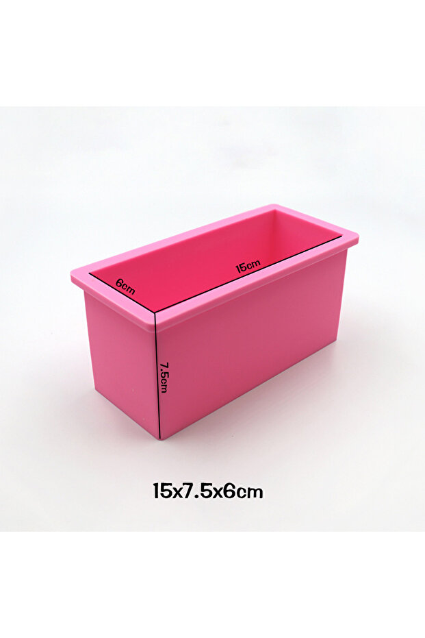 Epoxy Rectangular Object Mold Rectangular Cake Mold Deep Rectangular Soap Mold 15X7.5X6Cm - 6