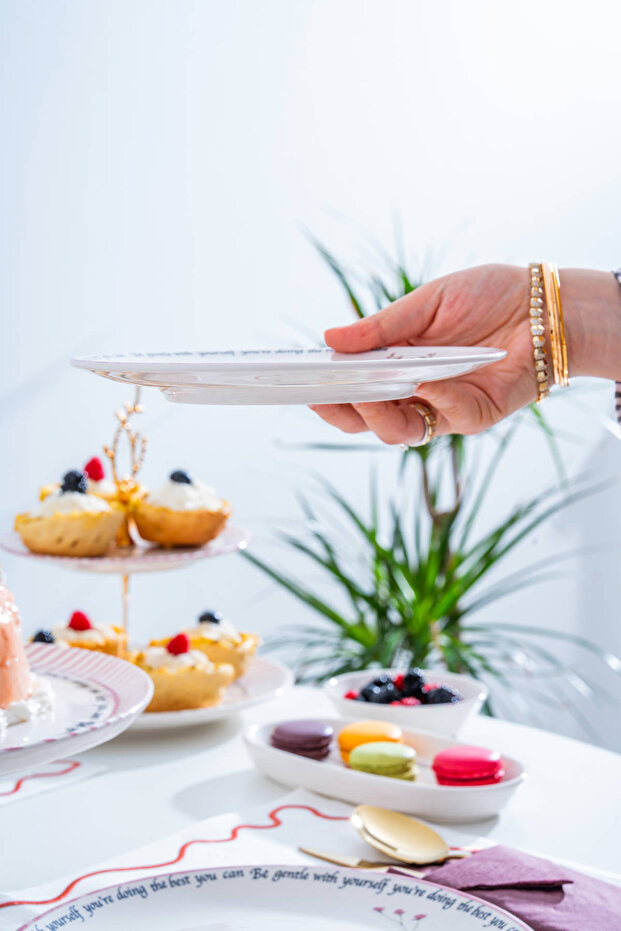 Laila 6'lı Pasta Tabağı - 19.5*19.5*2.5 cm - 2