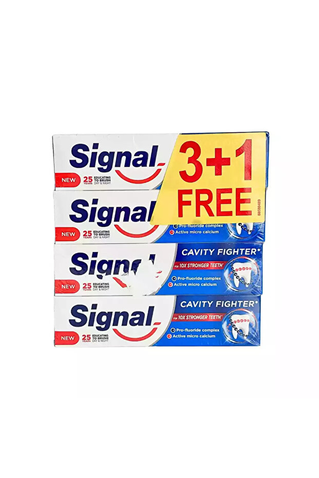 Cavity Fighter Toothpaste For 10X Stronger Teeth- 4X75ml