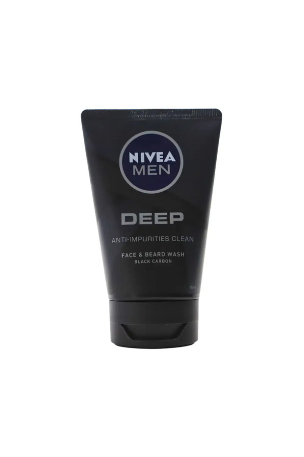 Men Deep Anti-Impurities Clean Face and Beard Wash with Black Carbon- 100ml