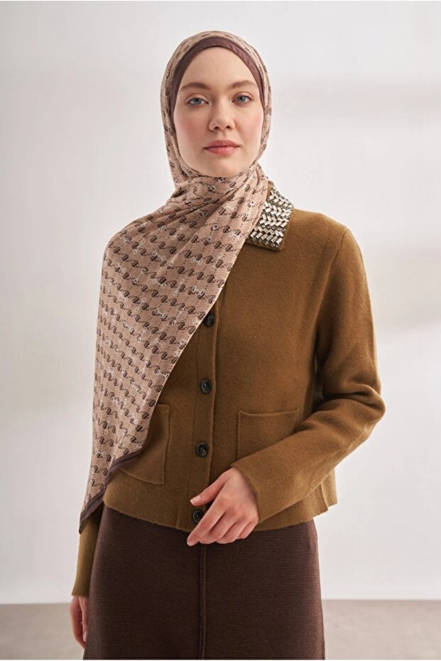 İTHAL VUAL MONOGRAM DESEN ŞAL - 3
