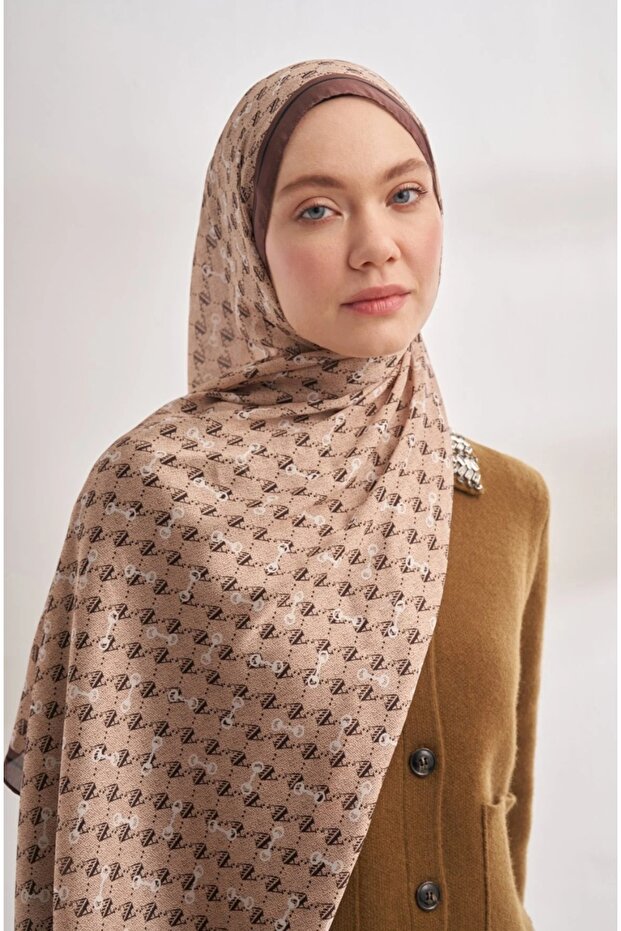 İTHAL VUAL MONOGRAM DESEN ŞAL - 1