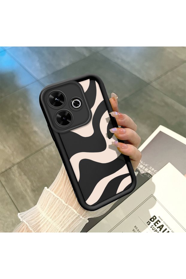 Xiaomi Redmi 13 Compatible Lines Anti-Drop Simplicity Soft Silicone Phone Case