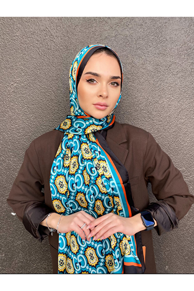 İthal vual lüks ipek şal - 3