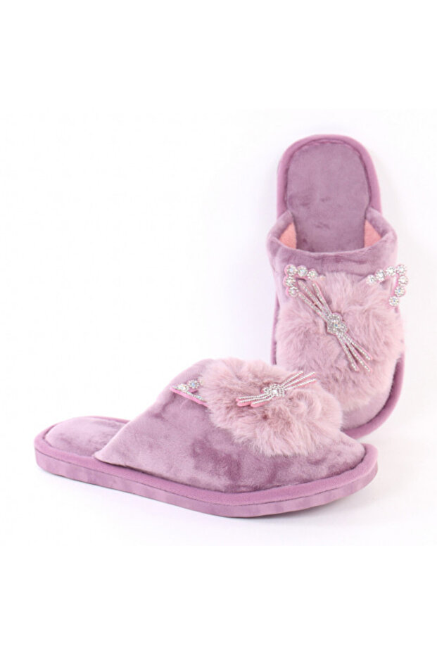 Papuci de casă mov - 1