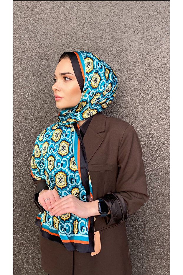 İthal vual lüks ipek şal - 1