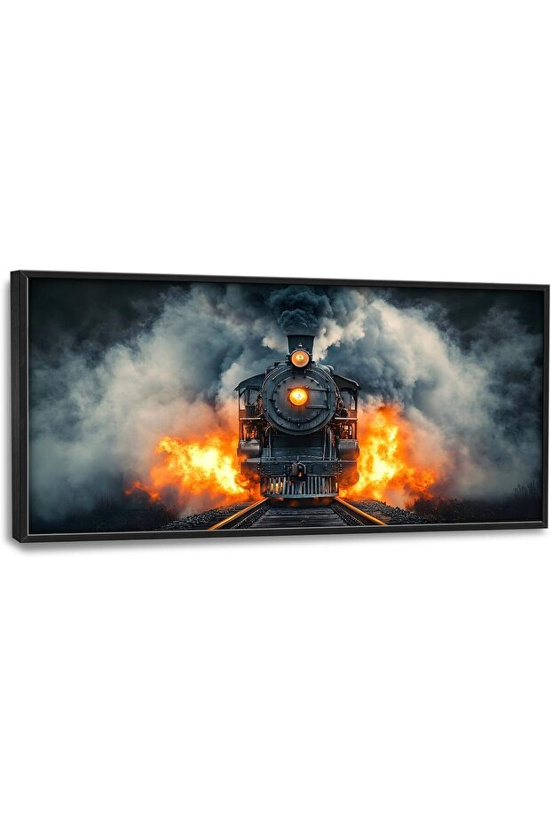 Beautiful Framed Canvas Wall Art 55x110 cm with Outer Frame, Elegant Home Decor