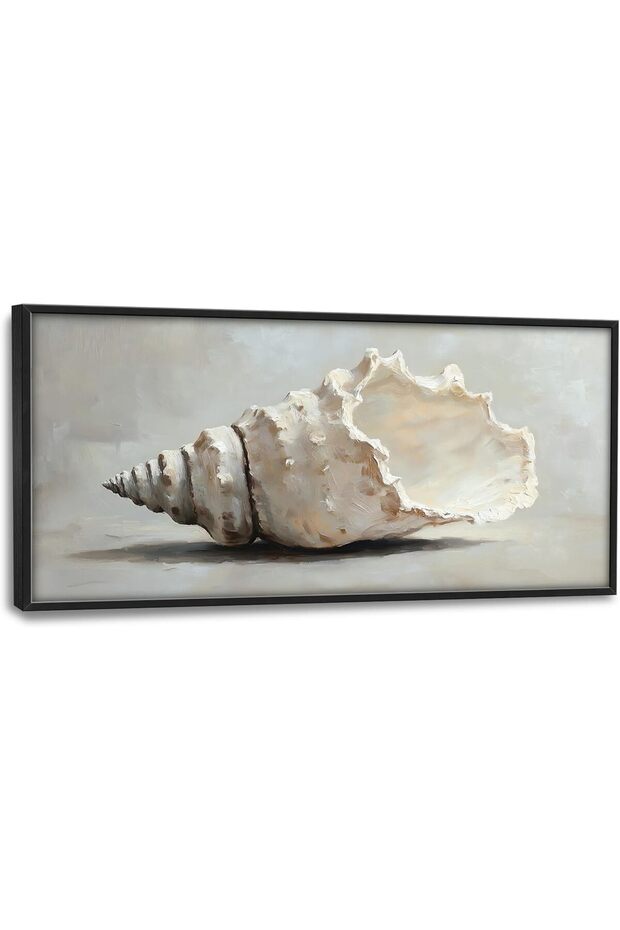 Beautiful Framed Canvas Wall Art 55x110 cm with Outer Frame, Elegant Home Decor