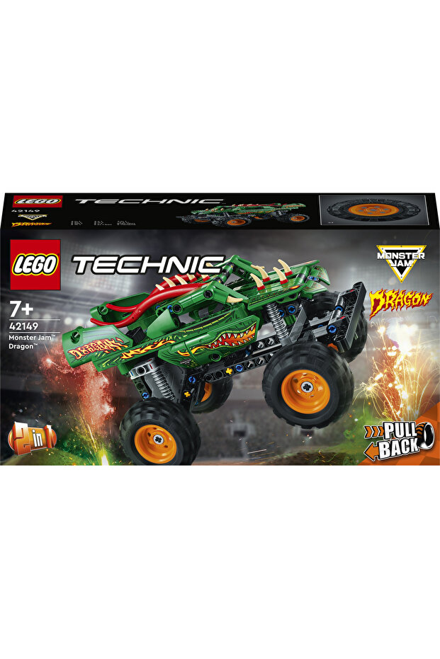 Set de Constructii Technic 2 in 1 Monster Jam Dragon - 3