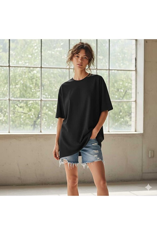Essential Oversize T-Shirt Kadın - 4