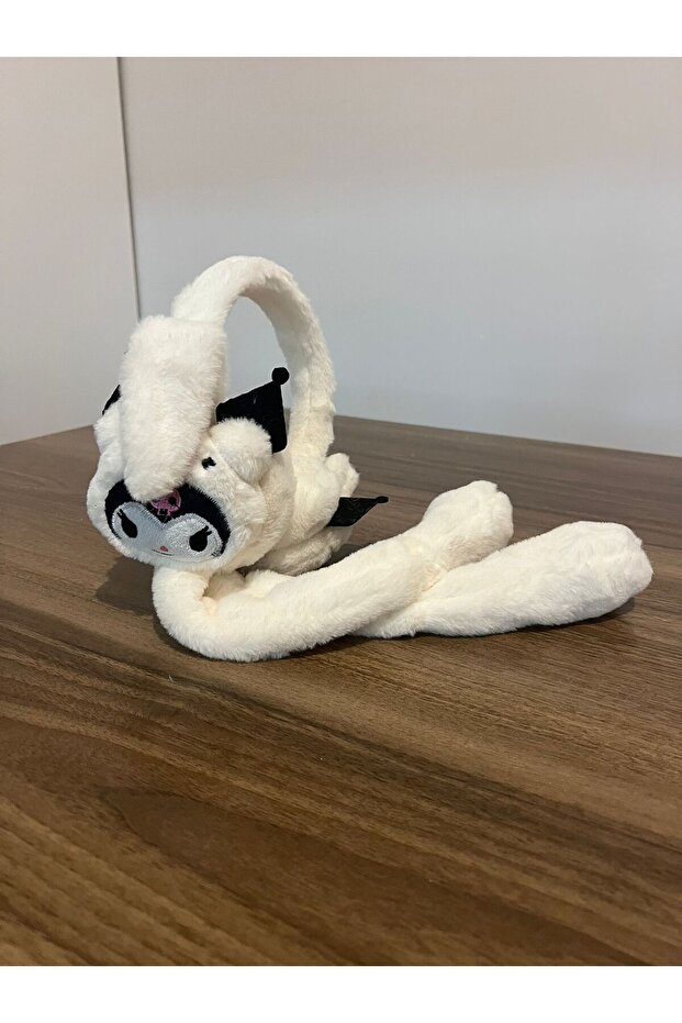 Kuromi Character Soft Plush Headphones with Movement and Sound