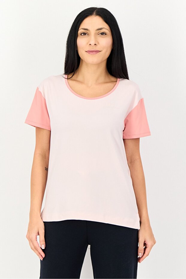 Women Loose Fit Short Sleeve Training T-Shirt, Multicolor