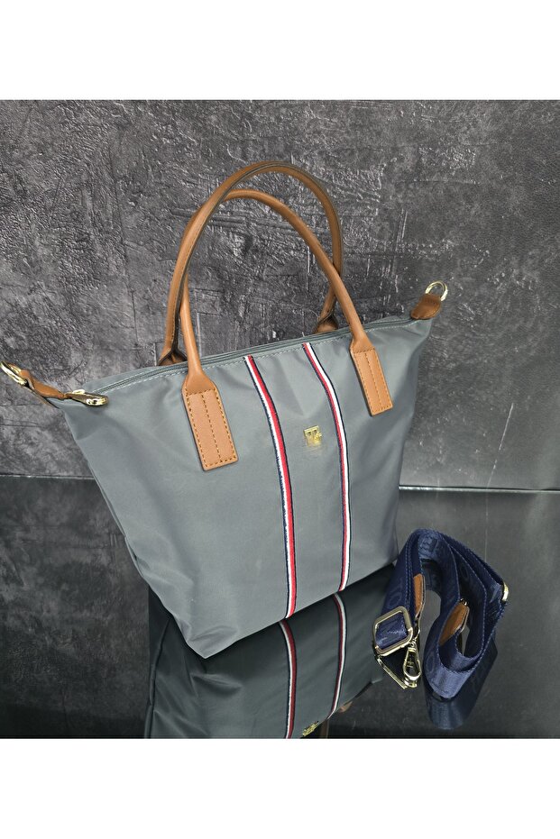 Gri taba kadın çanta - 2