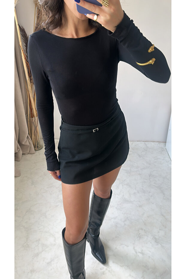 Mini Şort Detaylı Etek - 3