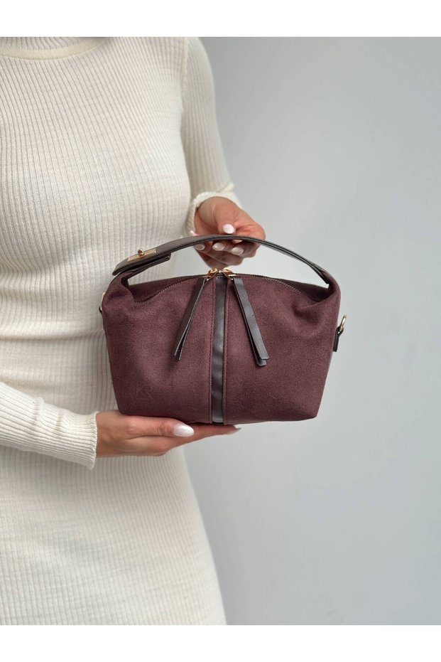 Women's New Season Archi Suede Quality Hand and Shoulder Bag