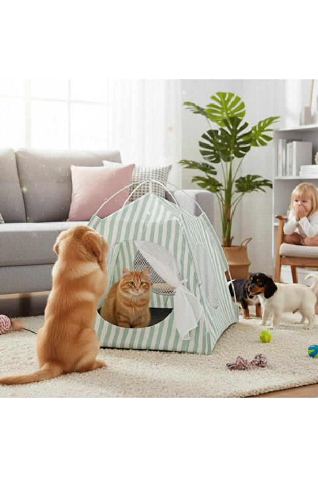 Evcil Hayvan Katlanabilir Oyun Çadırı - 2