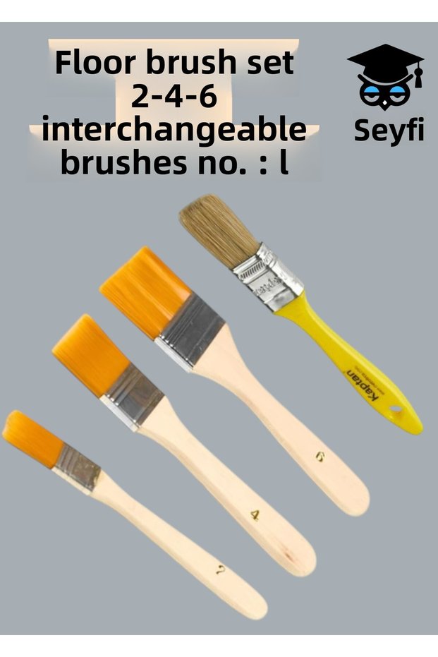 Floor Brush Set 2-4-6 Trimming Brush No:1