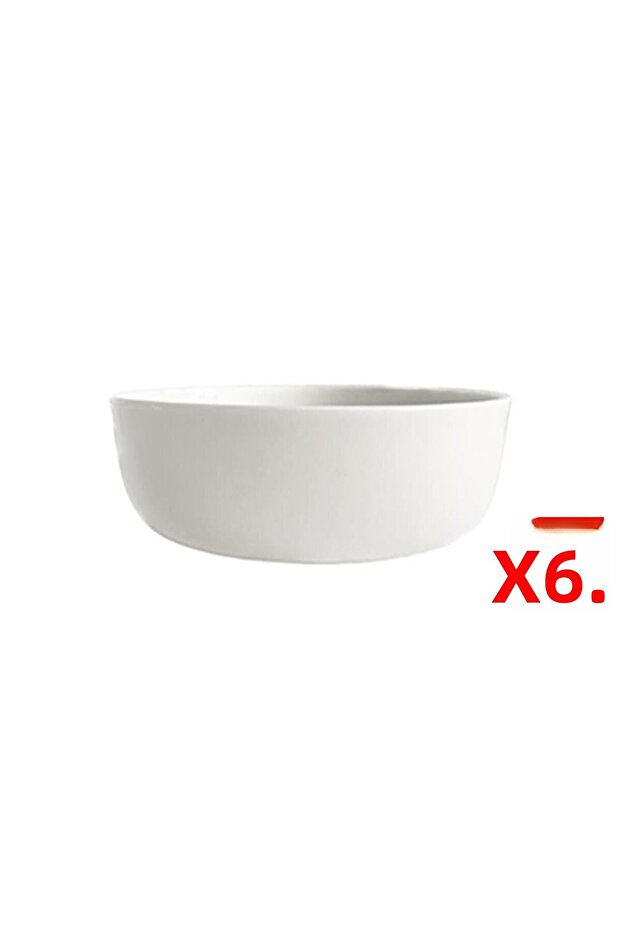 Tabak Evi Porcelain Stolt Bowl 13,50X4Cm 460Cc 6 Pcs