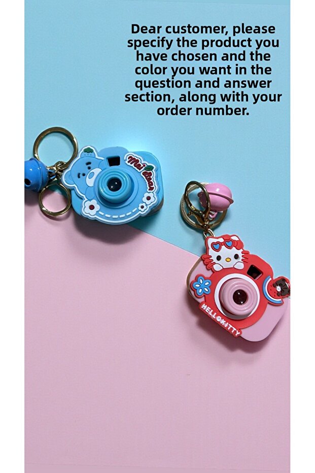 سلسلة مفاتيح على شكل كاميرا لطيفة - 2