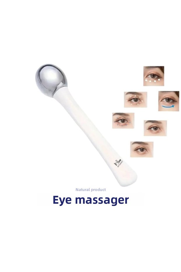 1Sen Art & Beauty Eye Contour Cooling Massager – Anti-Puffiness, Bruising and Fine Line Metal Roller