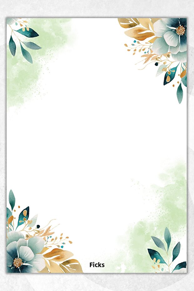 Flower Note Paper - A5 Size - 50 Sheets - Notepad - Memopad - Memo Pad - To Do List - 1